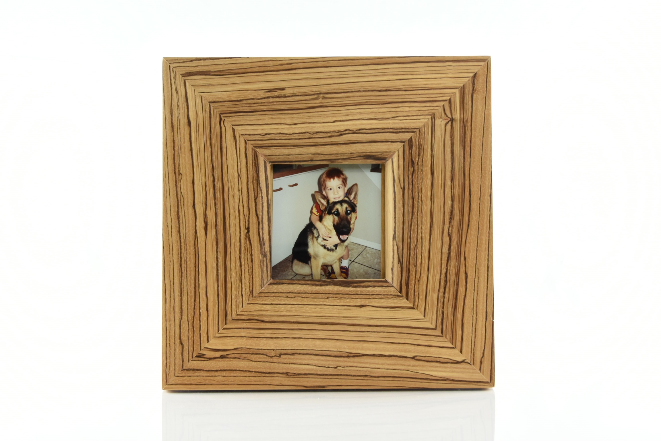 Zebrawood picture frame
